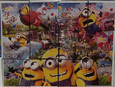 پازل مکعبی کارتونی سلفونی - تصویر 2