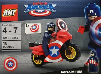لگو 18 قطعه قهرمانان موتورسوار ای ام تی